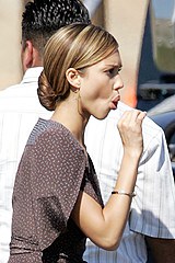 Jessica Alba with lolly pop